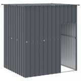 Cumpara ieftin Cusca caine cu acoperis antracit 165x153x181 cm otel galvanizat