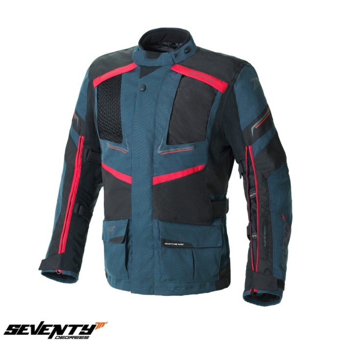 Geaca (jacheta) barbati pentru scuter - motocicleta Urban/Touring Seventy iarna model SD-JT81 Navy culoare: albastru/negru/rosu Albastru/negru/rosu 4X