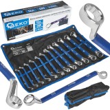 Set chei inelare cu maner antialunecare, 6-32 mm, 12 bucati, Cr-V, Geko G11545