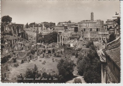 Italia 1950 - Roma - Forul Roman , Reclama Motta ,Circulata foto