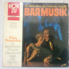 Klaus Wunderlich Barmusik disc vinyl lp 28 melodii muzica jazz pop latin pian VG