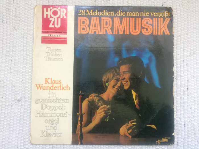 Klaus Wunderlich Barmusik disc vinyl lp 28 melodii muzica jazz pop latin pian VG