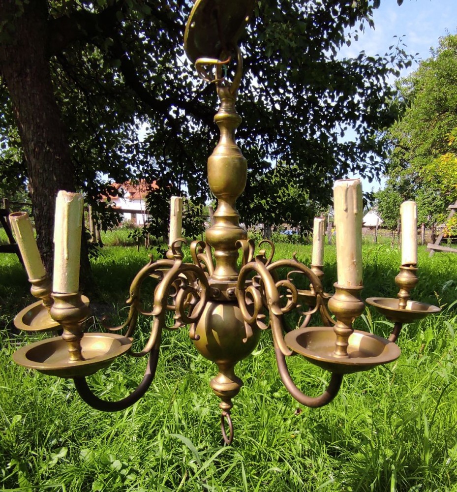 Candelabru vechi bronz 6 brate | Okazii.ro