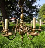 Candelabru vechi bronz 6 brate masiv