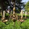 Candelabru vechi bronz 6 brate masiv
