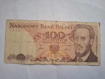 100 zloti 1986 foto