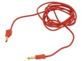 Cablu de măsurare 2m roșu 60VDC 30VAC 19A neizolat