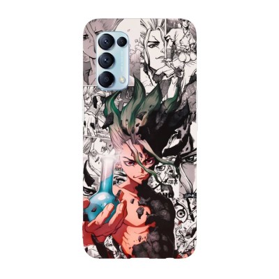 Husa compatibila cu Oppo A55, Viceversa, model Senku Ishigami Manga Dr Stone, Silicon, TPU foto