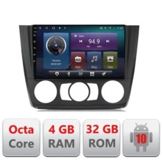 Navigatie BMW Seria 1 E87 2007-2011 clima manuala C-bmw117-manual Octa Core cu Android Radio Bluetooth Internet GPS WI CarStore Technology foto