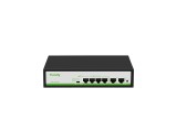 Switch 6 porturi Tiandy, 4 porturi PoE, 2 porturi RJ45 Uplink, protectie supratensiune SafetyGuard Surveillance