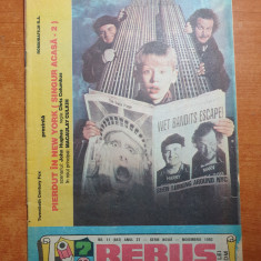 revista rebus noiembrie 1993 - revista de divertisment-filmul singur acasa 2