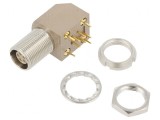 Conector Circular 0B Soclu Mamă 5 PIN THT 90&deg;