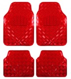 Covorase Auto Aluminiu Rosu - Set 4 Bucati - Universale Interior