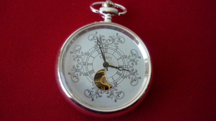 CEAS DE BUZUNAR MECANIC ARGINTAT, NEFOLOSIT.