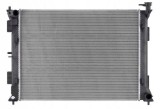 Radiator Hyundai Sonata (Lf) 14-19; Kia Optima 15-, motor: 2.4, iesire - conector rapid, Aluminiu/ Plastic brazat, 25310C1050; 25310C1150