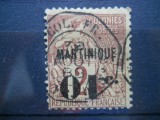 COLONII FRANCEZE MARTINICA, Stampilat