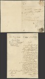 Italy 1824 Postal History Rare Stampless Cover + Content to Borgo DB.533