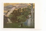 FA133 -Carte Postala - RUSIA - State Tretyakov Gallery - K.A. Somov. Fireworks, necirculata 1968