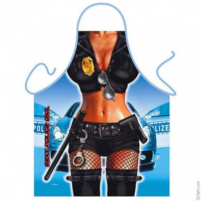 Sexy Police Girl - Șorț amuzant foto