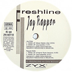 Jay Rapper - Wake Up (1991, ZYX) disc vinil Maxi Single foto