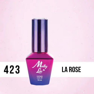 Lac gel MOLLY LAC UV/LED gel polish Madame French - La Rose 423, 10ml foto