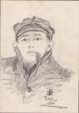 A1712 Schiță de Dimitrie &bdquo;Puiu&rdquo; Eitel, 1940, semnată