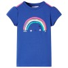 Tricou pentru copii, albastru cobalt, 104, vidaXL
