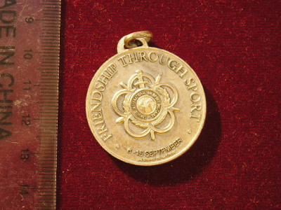 QW1 155 - Medalie - tematica sport - Jocurile sportive militare Roma - 1995 foto