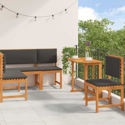 vidaXL Set de Bănci pentru Grădină 4 pcs Maro lemn masiv de acacia 3329102 foto