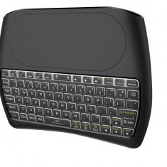 Tastatura Wireless Techstar® Vontar D8, Iluminata, 7 Culori, Android TV, PC, Smart