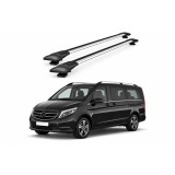 Bare portbagaj transversale auto aluminiu compatibile Mercedes Benz Clasa V (W447) MPV 2015-> 116-120 cm Cod: KL1