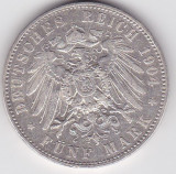 Germania 5 mark marci Prussia 1904 Wilhelm II