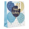 Sacoșă Cadou, Happy Birthday, Multicolor, 26x10x32cm, Oem