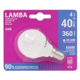 Bec LED E14 4W G45, Alb Rece, 6500K, 360 Lumeni, CMCLASS