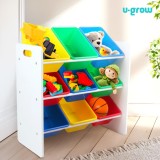 Cumpara ieftin Raft cu 9 cosuri multicolore, U-Grow