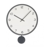 Cumpara ieftin Ceas perete cu pendul gri Bayron 30x5.5x39 cm