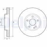 DELPHI BG4646C Disc frana