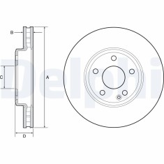 DELPHI BG4646C Disc frana