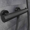 SCH&Uuml;TTE Robinet de duș termostatic LONDON, negru mat, 5,5 cm