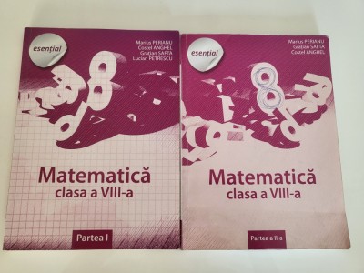 Matematica clasa a VIII a partea I si II de Marius Perianu,Costel Anghel,Gratian Safta,Lucian Petrescu foto