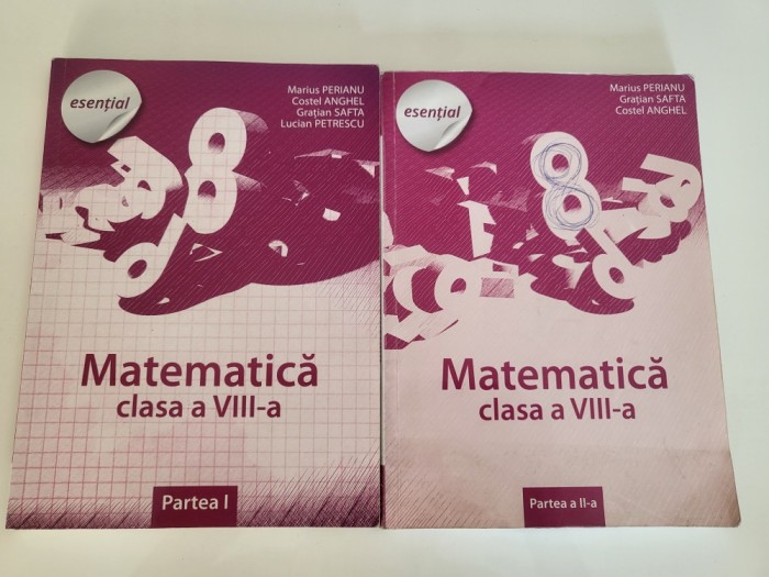 Matematica clasa a VIII a partea I si II de Marius Perianu,Costel Anghel,Gratian Safta,Lucian Petrescu