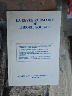 La Revue Roumaine de Theorie Sociale - Radu Florian, Ion Goian, Dionisie Petcu, Alexandru Florian foto