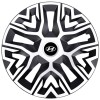 Set 4 Capace Roti 15 &quot; Best Alb-Negru, Compatibile Cu Hyundai
