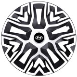 Cumpara ieftin Set 4 Capace Roti 14 &quot; Best Alb-Negru, Compatibile Cu Hyundai