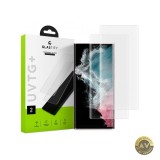 Folie de protectie Ecran GLASTIFY UVTG+ pentru Samsung Galaxy S22 Ultra 5G S908 Sticla securizata UV Glue Set 2 bucati GST008