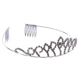 Tiara Halloween, Model Argintiu, Coroniță Decorativă