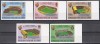 Congo 1982 - Cupa Mondială de Fotbal - Spania, Stadioane, SUPRATIPAR ARGINTIU, Serie NDT, F. RARE, MNH, Nestampilat