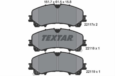 Set placute frana TEXTAR 2211701 foto