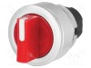 Comutator rotativ 30mm EAO Poz.i stabil 2 roşu IP65 fără simbol