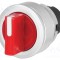 Comutator rotativ 30mm EAO Poz.i stabil 2 roşu IP65 fără simbol